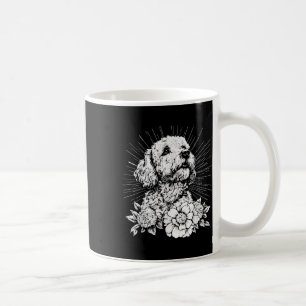 Caneca De Café Estilo de Tatuagem Sobre O Cão De Retrato De Água