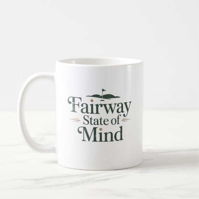 Caneca De Café Estilo de Vida Clássico de Golfe Fairway State Of  (Esquerda)