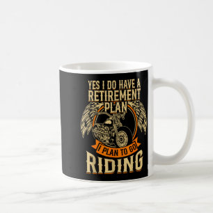 Caneca De Café Estilo de vida de aposentadoria de motociclista mo