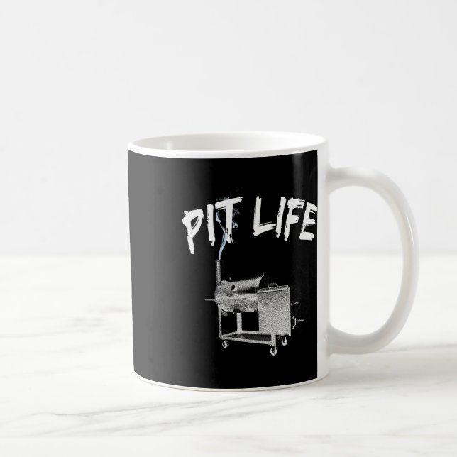 Caneca De Café Estilo de vida do Pitmaster do Churrasco Pit Life (Direita)