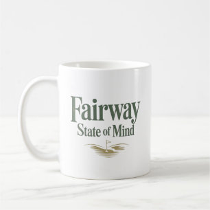 Caneca De Café Estilo de Vida Fairway Retro de Golfe