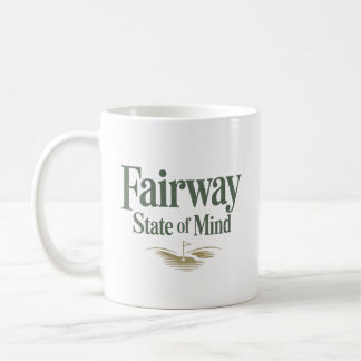 Caneca De Café Estilo de Vida Fairway Retro de Golfe