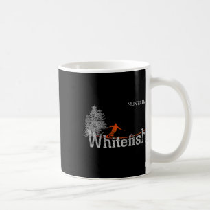 Caneca De Café Estilo dos anos 80 Whitefish Montana Esqui Antigo
