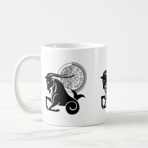 Caneca De Café Estilo grego Capricorn Gráfico Sea-caprino