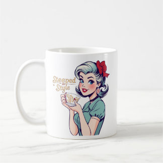 Caneca De Café Estilo inclinado com bebedouros de chá retrorrefle