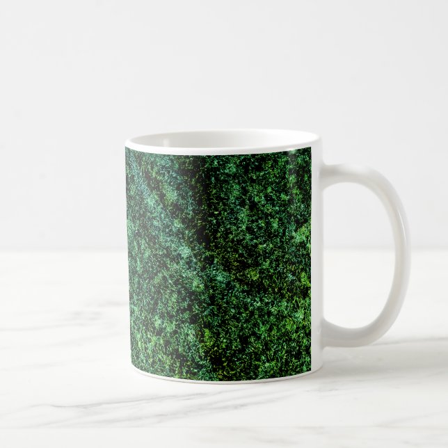 Caneca De Café estilo marmoreado verde (Direita)