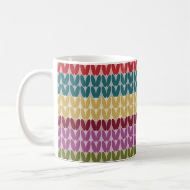 Caneca De Café Estilo Múltiplo Colorido Com Roupa (Esquerda)