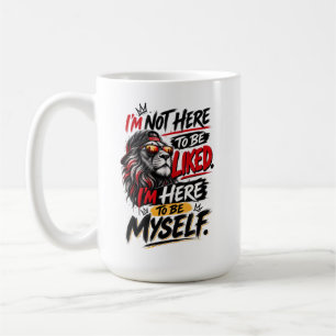 Caneca De Café Estilo Rua Leão Seja Você Mesmo Design