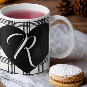 Caneca De Café Estilo Rustic Chic Farmhouse Monograma