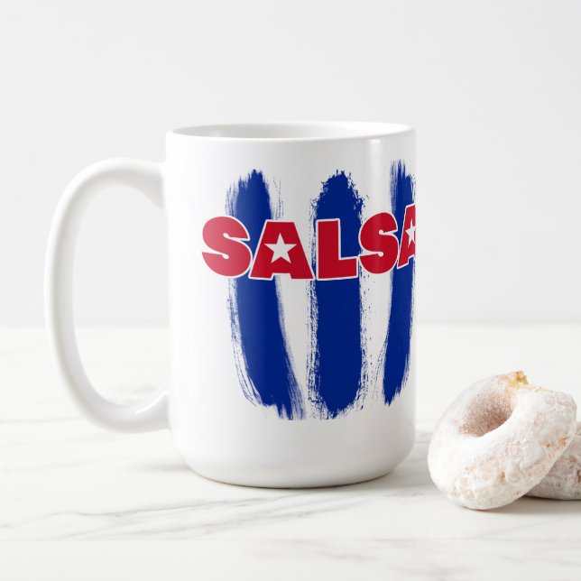 Caneca De Café Estilo Salsa Cubana (Com Donut)