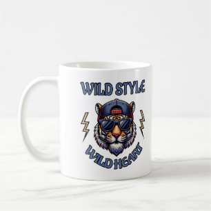Caneca De Café Estilo selvagem, coração selvagem 1