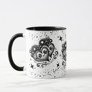 Caneca de Café Estilo Van Gogh Coração