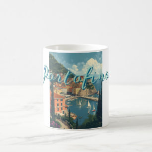 Caneca De Café Estilo Vintage Portofino Genova Itália
