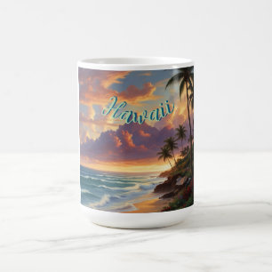 Caneca De Café Estilo Vintage Viagem Honolulu Médio Havaiano - Pa