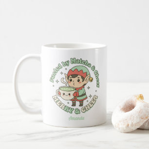 Caneca De Café Estimado pelo Matcha e Alegria Elfo de Natal