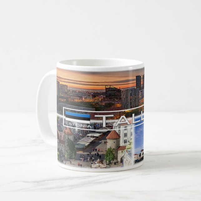 Caneca De Café Estônia - Tallinn - (Frente Esquerda)