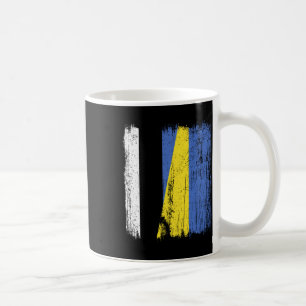 Caneca De Café Estônia Ucrânia Meia Bandeira Herança Estoniana Uc