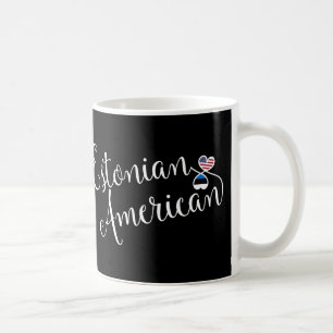 Caneca De Café Estoniano Americano Entwined Hearts Mug
