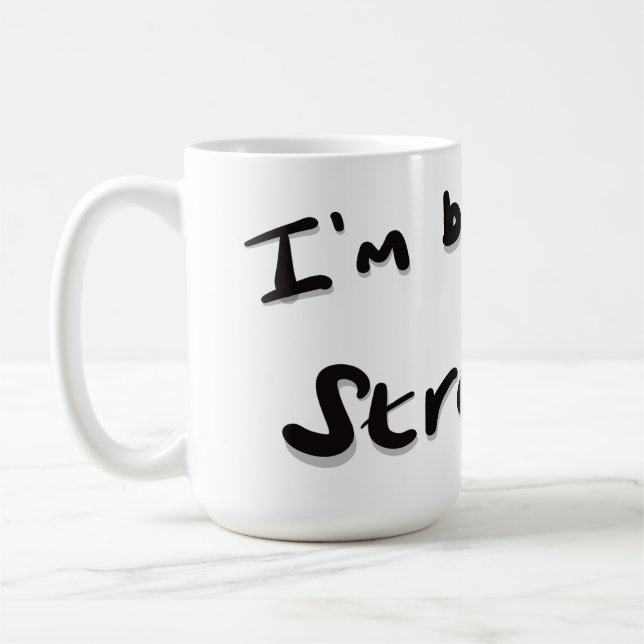 Caneca De Café Estou a criar um forte (Esquerda)