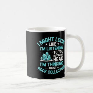 Caneca De Café Estou a pensar no Rock Collecting Rocks a caçar C