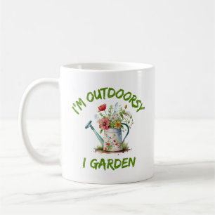 Caneca De Café Estou à porta do Jardim Engraçado Gardening