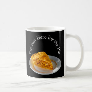Caneca De Café Estou aqui apenas para a Torta de Maçã Moderna