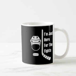 Caneca De Café Estou Aqui Apenas Para As Lutas Funny Hockey (3) 