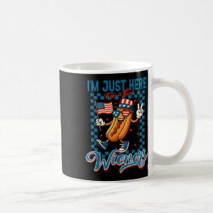 Caneca De Café Estou Aqui Apenas Para Os Cachorros Quentes Engraç