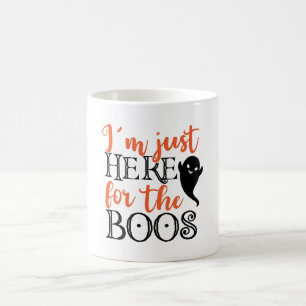 Caneca De Café Estou aqui para o Boos Halloween Engraçado