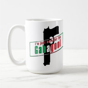 Caneca De Café Estou Aqui Só Pelo Gabagool