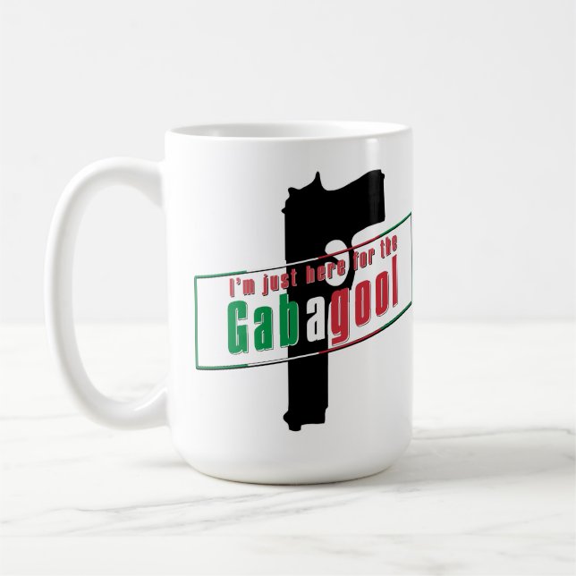 Caneca De Café Estou Aqui Só Pelo Gabagool (Esquerda)