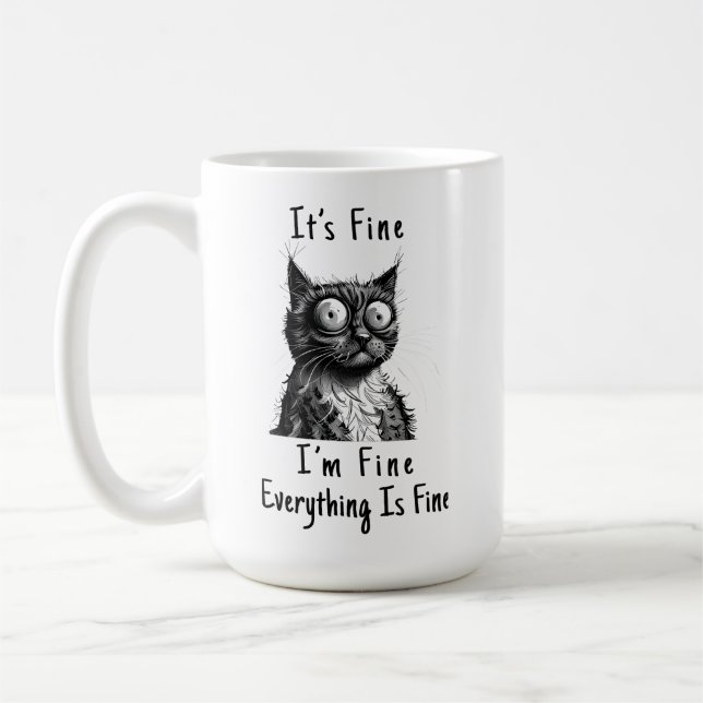 Caneca De Café Estou bem (Esquerda)