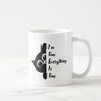 Caneca De Café Estou Bem Tudo Está Bem
