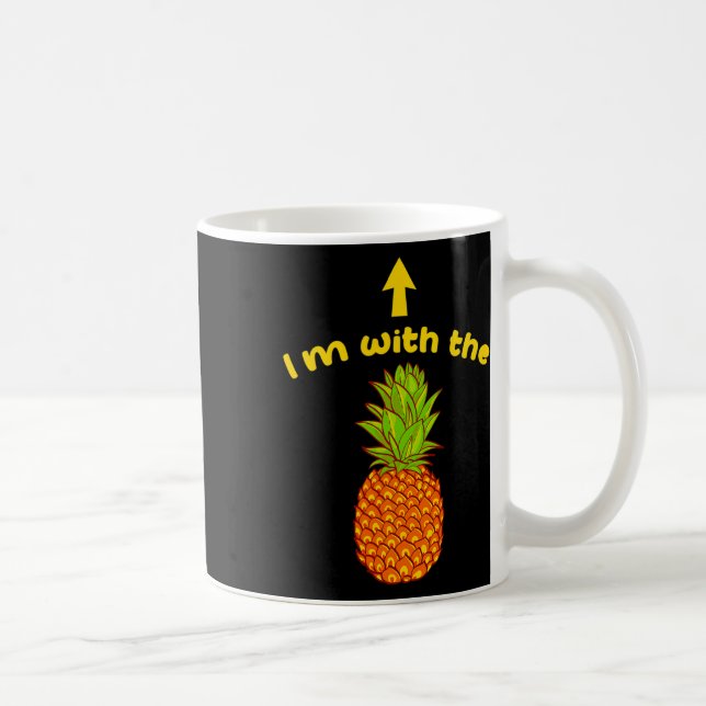 Caneca De Café Estou com a Cordilheira do Pineapple Sarcastic (Direita)