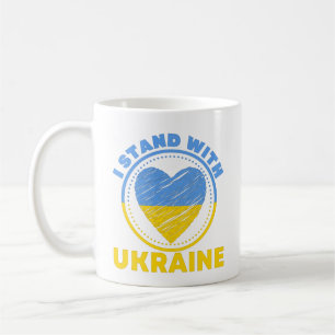 CANECA DE CAFÉ ESTOU COM A UCRÂNIA - APOIO