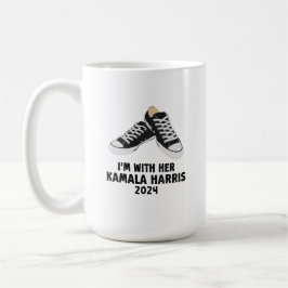 Caneca De Café Estou com Kamala Harris Support Kamala Harris