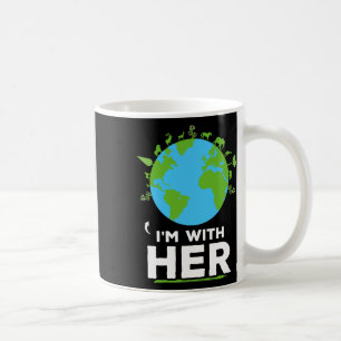 Caneca De Café Estou com o ambiente de camisetas dela.