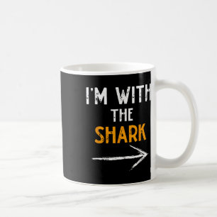 Caneca De Café Estou com o Casal de Halloween do Tubarão Matchi