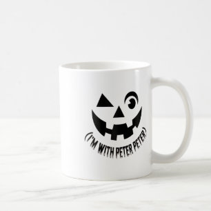 Caneca De Café Estou com Peter Pumpkin Eater Casais de Halloween