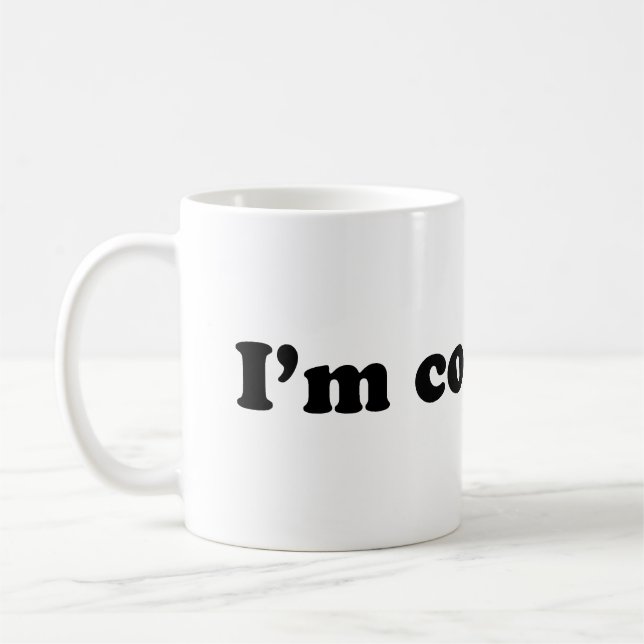 Caneca De Café Estou Confuso (Esquerda)