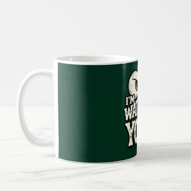 Caneca de Café "ESTOU DE OLHO EM VOCÊ" Olhos Retro (Esquerda)