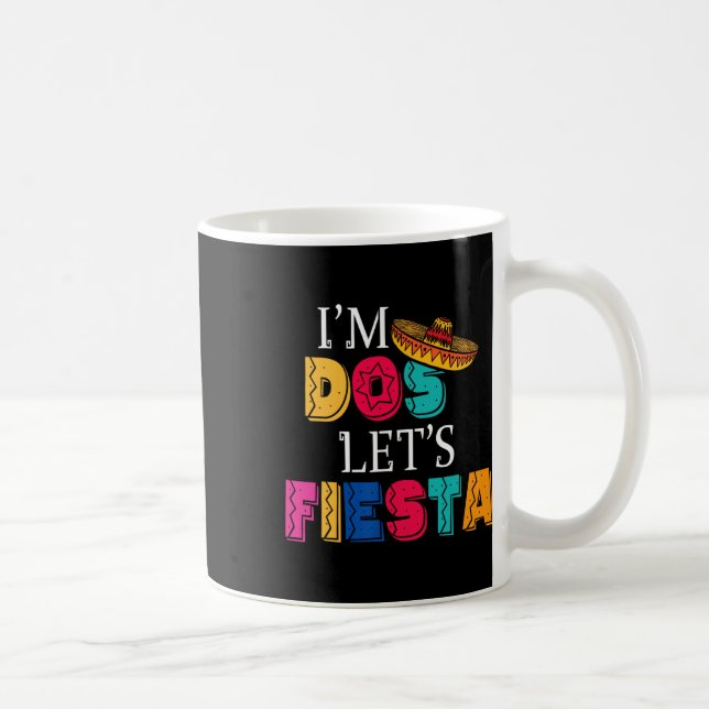 Caneca De Café Estou Dos Vamos Festejar Taco Twosday 2º Aniversár (Direita)