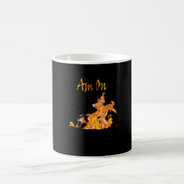 Caneca De Café Estou em Chamas Reais