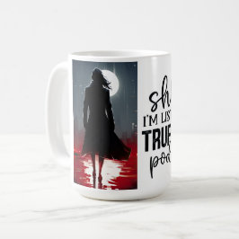Caneca De Café Estou escutando podcast de crimes verdadeiros