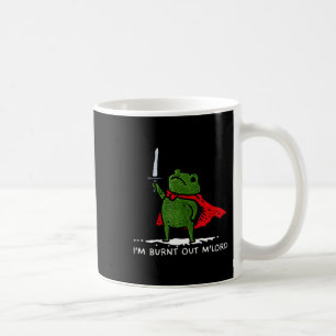 Caneca De Café Estou Esgotado Meu Senhor Piada Arte Medieval de S