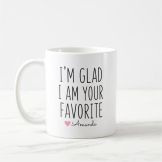 Caneca De Café Estou Feliz Por Ser Seu Nome Personalizado Favorit