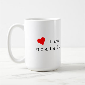 Caneca De Café Estou Grata Ao Lembrete De Gratidão Do Coração Ver