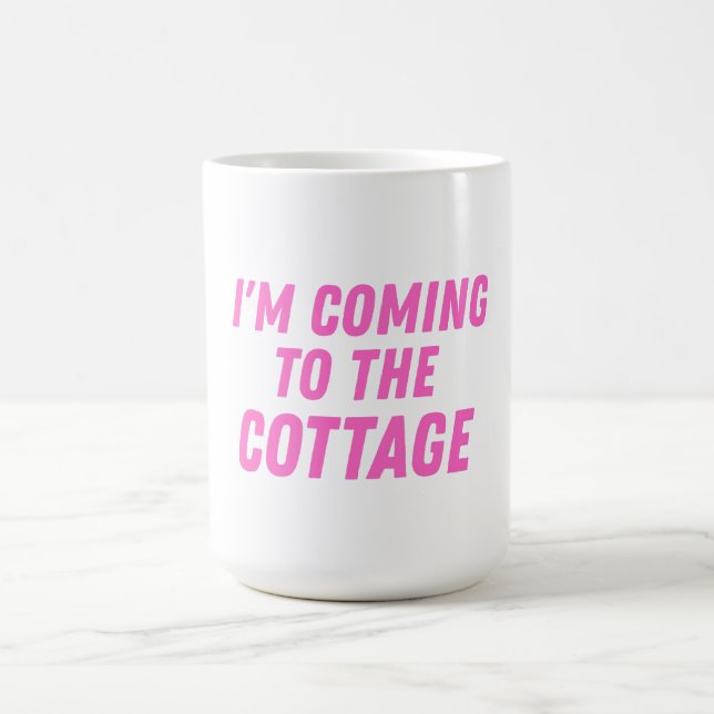 Caneca De Café Estou indo para o chalé (Centro)