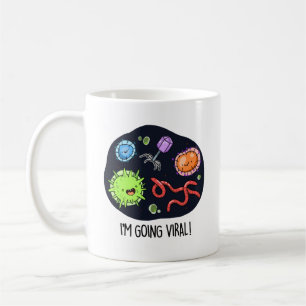 Caneca De Café Estou indo para o Viral Cute Virus Pun