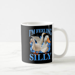 Caneca De Café Estou me sentindo Bobo Engraçado, ganso Meme Bootl
